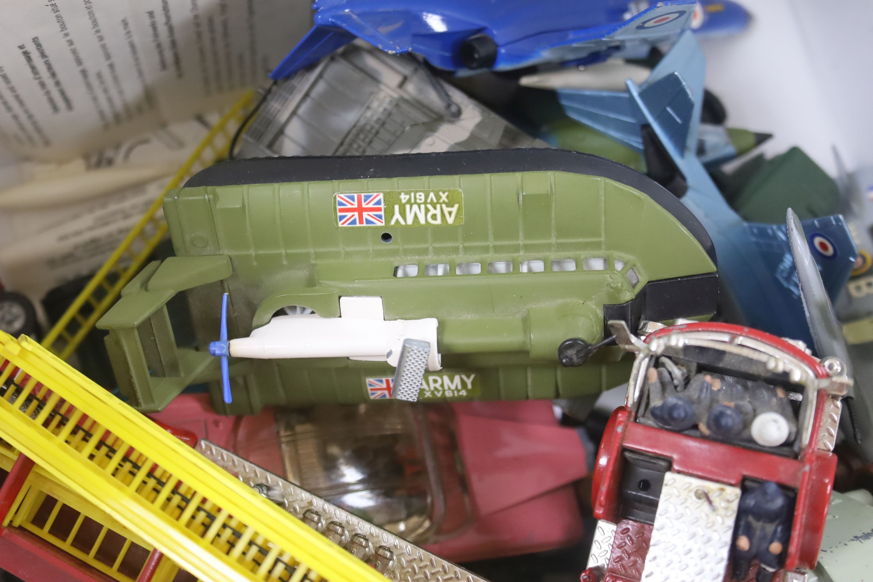A group of Dink toys diecast models including and a Triang mother and pram etc.